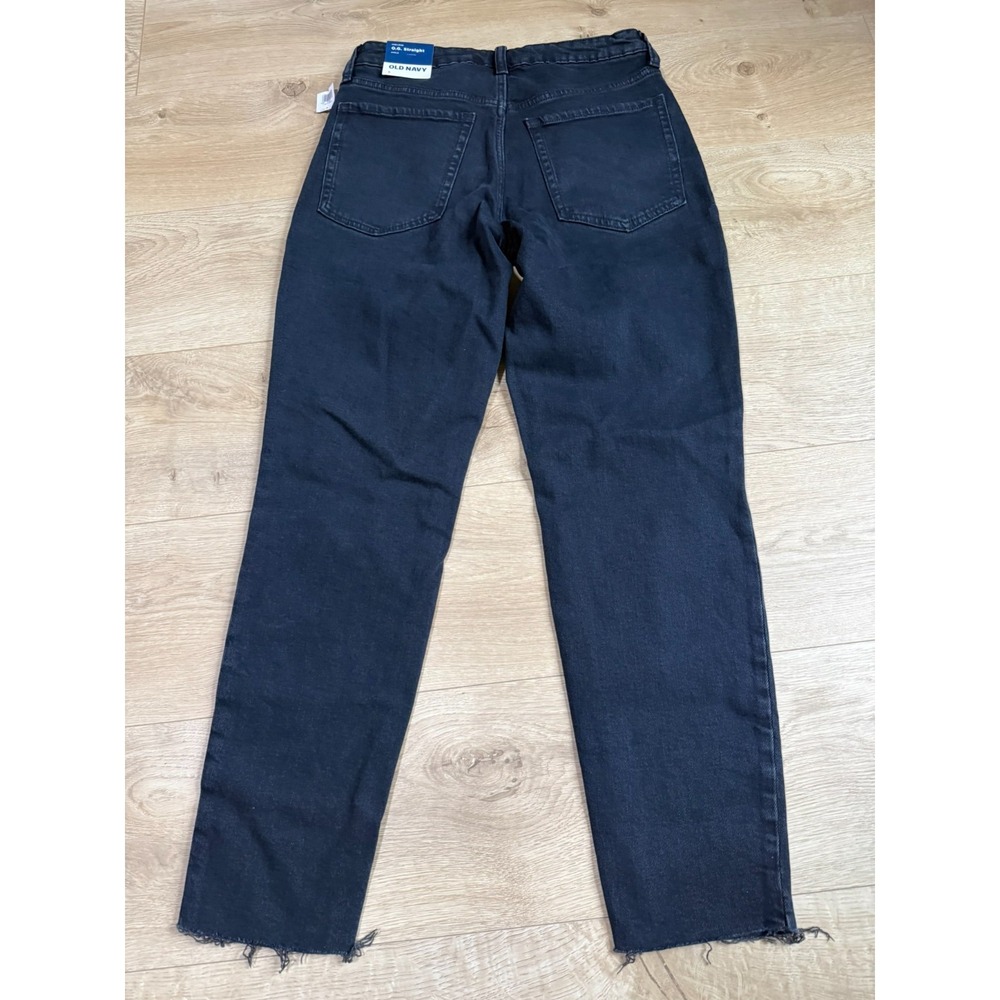 NWT Womens‎ Old Navy high rise OG straight secret slim pocket distressed jeans 6 - Picture 10 of 12